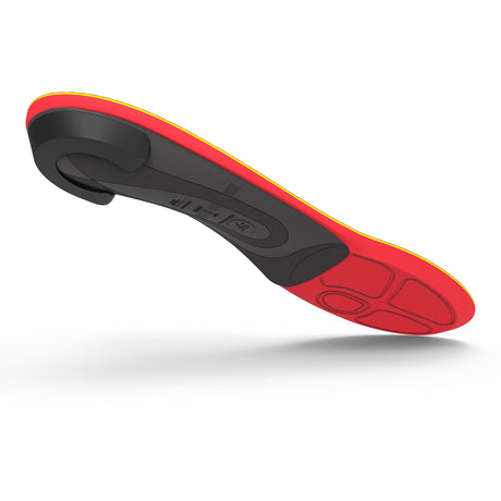 Insole Superfeet® RUN Pain Relief Full Length Carbon Fiber / Foam / Nylon Women 10.5 to 12 / Men 8.5 to 10 Black / Orange / Yellow - BeHope