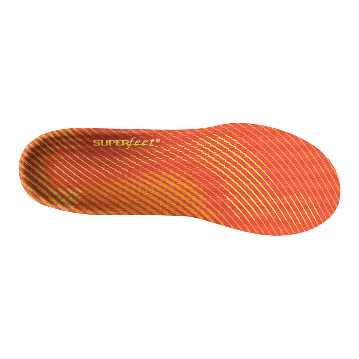Insole Superfeet® RUN Pain Relief Full Length Carbon Fiber / Foam / Nylon Women 10.5 to 12 / Men 8.5 to 10 Black / Orange / Yellow - BeHope
