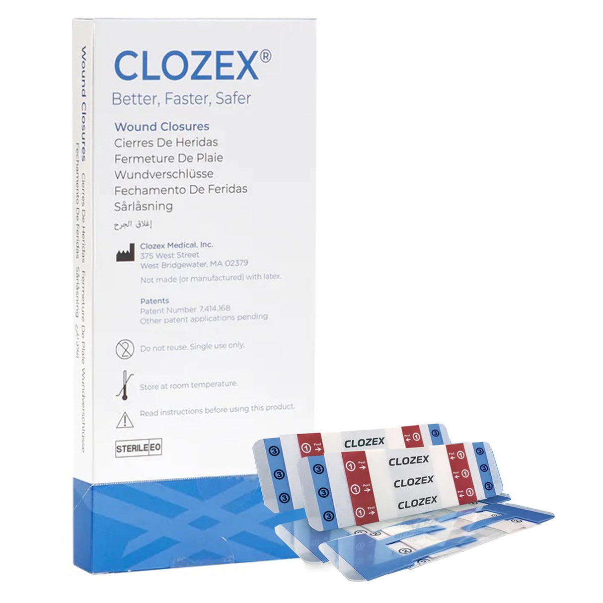Skin Closure Device Clozex® Non-Invasive Interlaced Technology - BeHope
