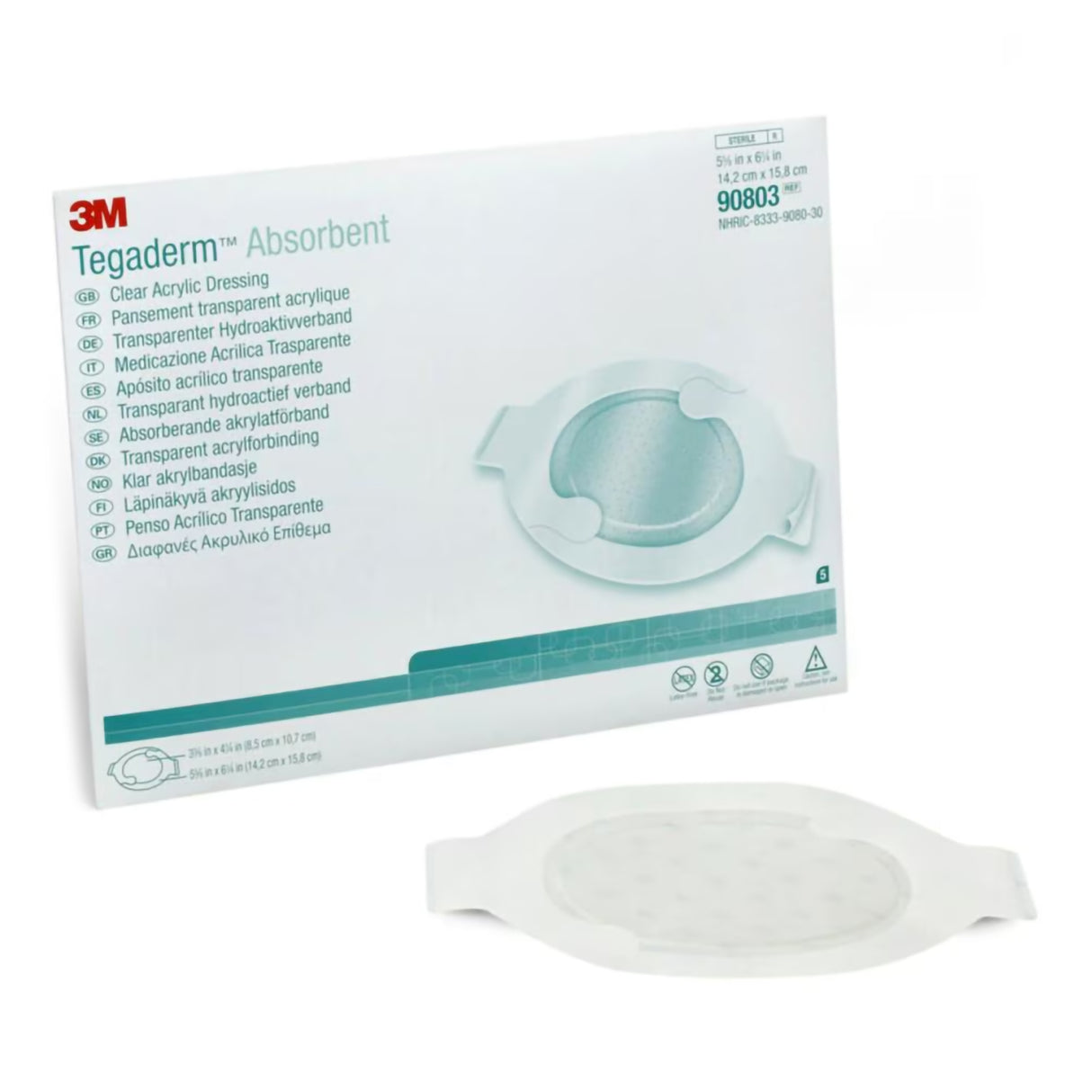 Transparent Film Dressing 3Mâ„¢ Tegadermâ„¢ 5-5/8 X 6-1/4 Inch Frame Style Delivery Oval Sterile - BeHope