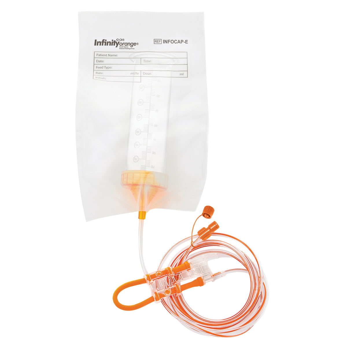 Screw Cap Set with ENFit® Connector Infinity® Orange® - BeHope