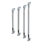 Chrome Knurled Grab Bar with Rotating Flange -BeHope