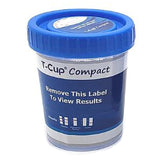 Drugs of Abuse Test Kit T-Cup® Compact AMP, BUP, BZO, COC, mAMP/MET, MTD, OPI300 (MOP), OXY, THC 25 Tests CLIA Waived - BeHope