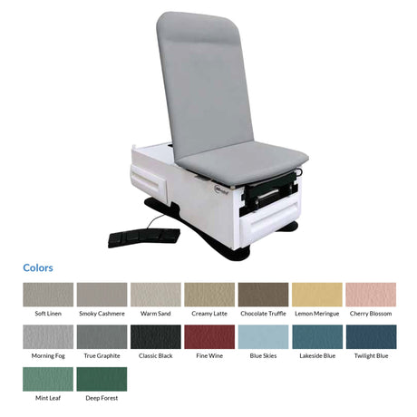 Hi-Lo Exam Table with Storage FusionONE+™ Electric Foot Control 500 lbs. Weight Capacity - BeHope
