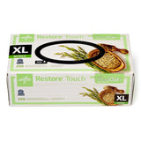 Exam Glove Restore® Touch X-Large NonSterile Nitrile Standard Cuff Length Textured Fingertips Green Chemo Tested - BeHope