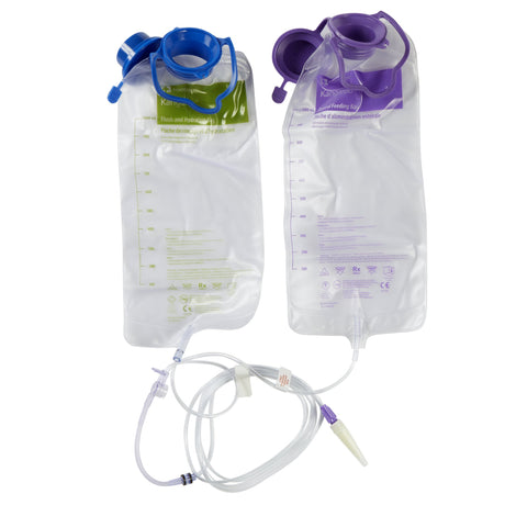Enteral Feeding Pump Flush Bag Set without ENFit® Transitional Adapter Kangaroo™ Joey 1000 mL PVC NonSterile - BeHope