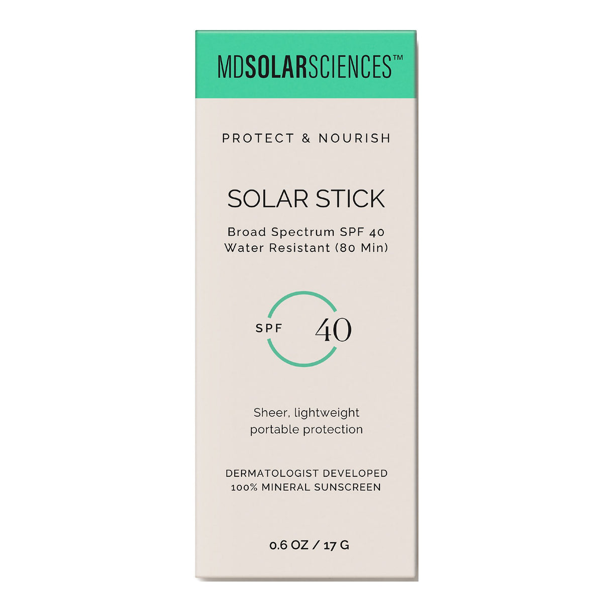 Sunscreen MDSolarSciences® Solar Stick™ SPF 40 Stick 0.6 oz. Tube - BeHope