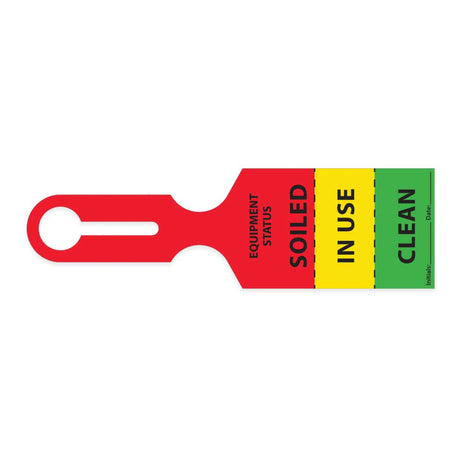 Equipment Tag Ident-Alert® For Equiipment Green / Red / Yellow 2-1/2 X 8-1/2 Inch 1000 per Case - BeHope
