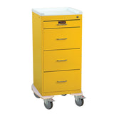 Isolation Cart Mini Line Powder Coated Steel Frame 43-3/4 X 23-1/2 X 22 Inch Selectable 12.6 X 16-3/4 Inch - BeHope