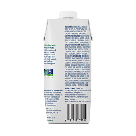 Kate Farms Organic Pea Protein Oral Tube Feeding Chocolate Nutrition - BeHope