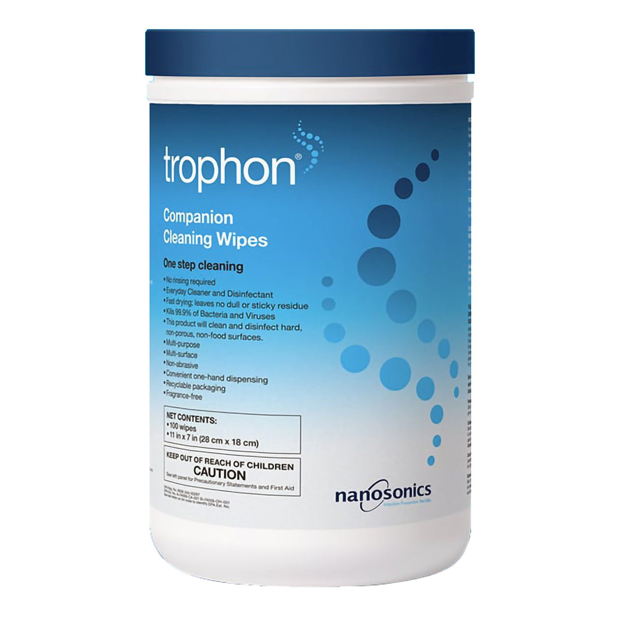 Cleaning Wipe trophon® 100 Count For trophon®2 Ultrasound Probe - BeHope