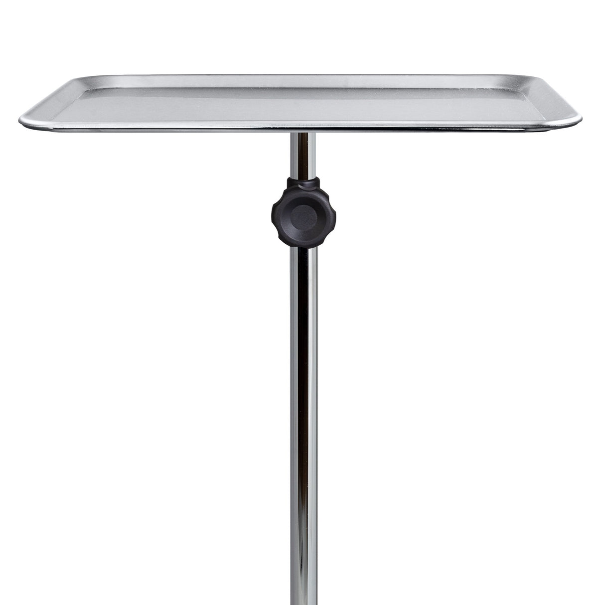 Mobile Instrument Stand McKesson Hand Operated Single Post 5-Leg Base Small Tray - BeHope
