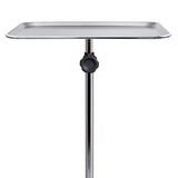 Mobile Instrument Stand McKesson Hand Operated Single Post 5-Leg Base Small Tray - BeHope