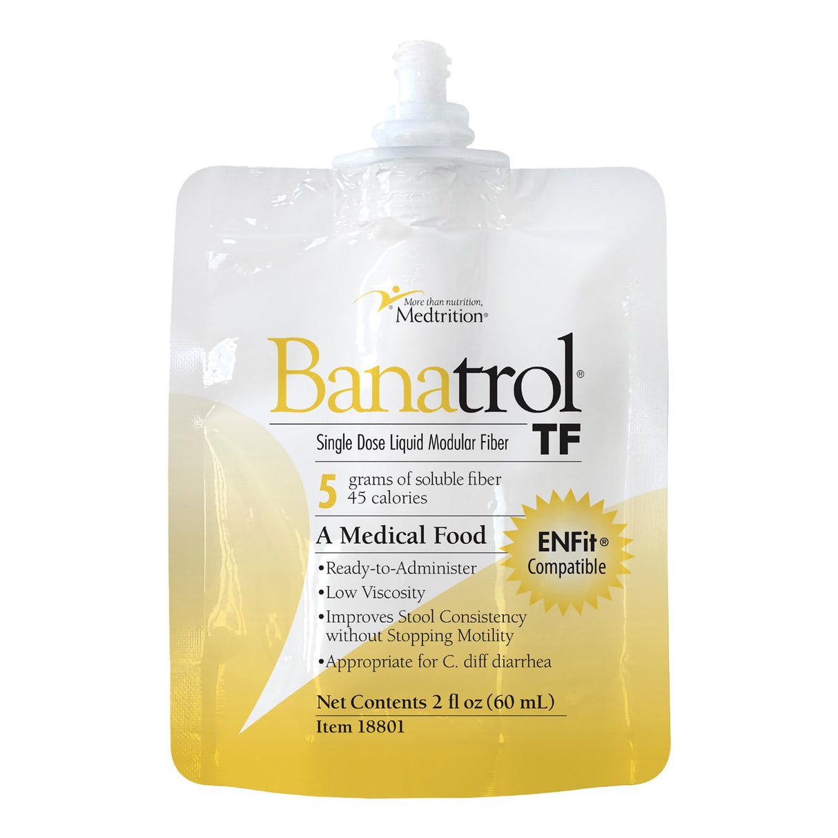 Tube Feeding Formula Banatrol® TF Unflavored Liquid 60 mL Pouch - BeHope