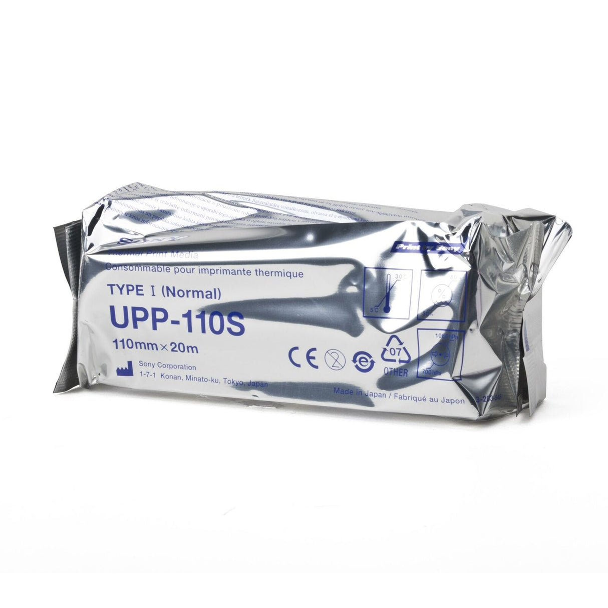 Ultrasound Video Paper Sony® Roll Black and White Standard Without Grid - BeHope