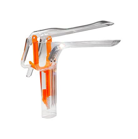 Vaginal Speculum Er-spec® Pederson Disposable Acrylic with Built-in Light Source - BeHope