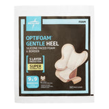 Foam Dressing OptifoamÂ® Gentle Heel 9 X 9 Inch With Border Waterproof Film Backing Silicone Face and Border Heel Sterile - BeHope