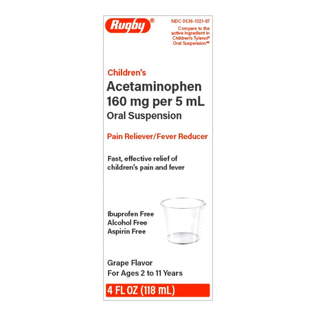Children's Acetaminophen Oral Suspension Pain and Fever Relief - BeHope