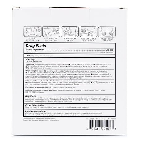 Maximum Strength Flexible Lidocaine Patch for Pain Relief - BeHope