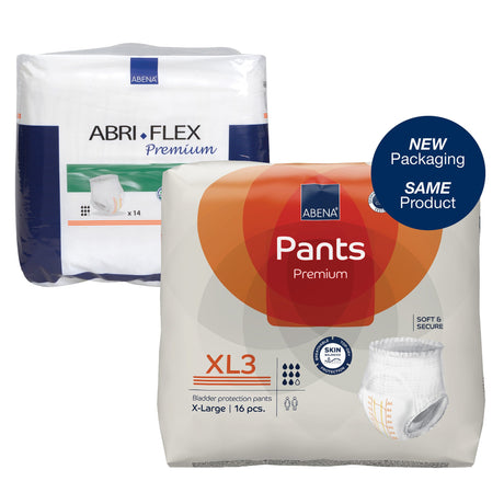Absorbent Underwear Abena® Premium Pants XL3 Pull On with Tear Away Seams Adult X-Large Unisex Disposable Heavy Absorbency - BeHope