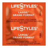 Condom Lifestyles® Lubricated Large 1,008 per Case - BeHope