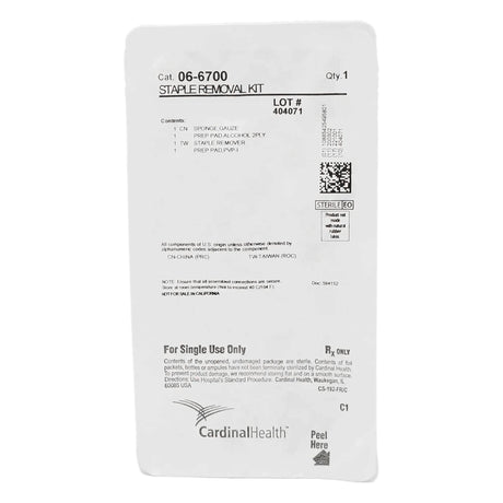 Skin Staple Removal Kit Curity™ - BeHope