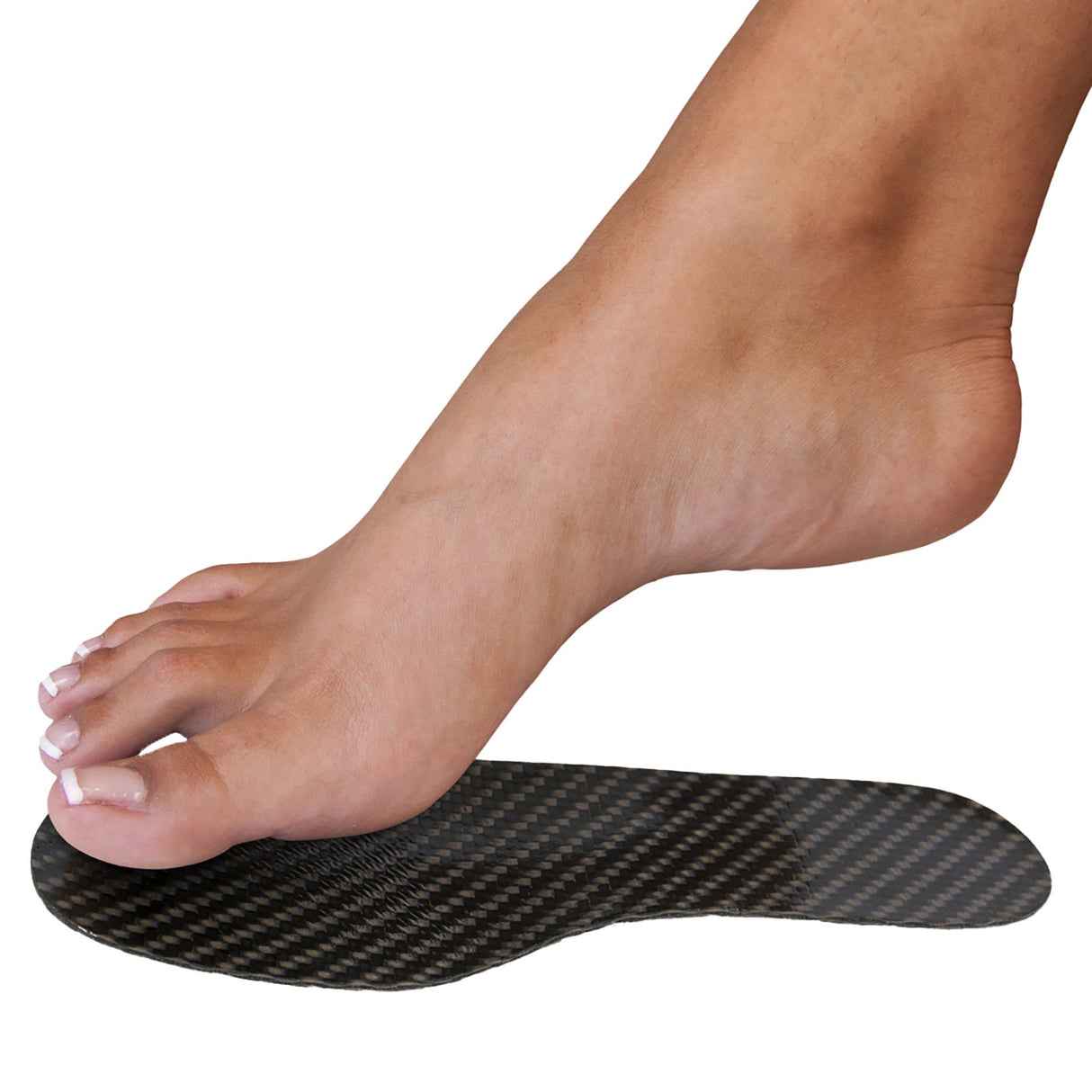 Spring Plate PediFix® Springthotics™ XLT Full Length / Semi-Rigid Carbon Fiber Graphite Men 11 Black / Gray - BeHope