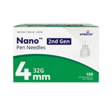 Standard Insulin Pen Needle Nano™ 2nd Gen 32 Gauge 4 mm Length - BeHope