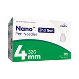 Standard Insulin Pen Needle Nano™ 2nd Gen 32 Gauge 4 mm Length - BeHope