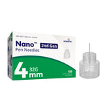 Standard Insulin Pen Needle Nano™ 2nd Gen 32 Gauge 4 mm Length - BeHope