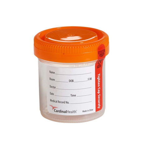 Specimen Container Cardinal Health™ 90 mL (3 oz.) Screw Cap Patient Information Sterile - BeHope