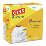 Trash Bag Glad® 13 gal. 0.72 mil 12 X 24 Inch White Tall Kitchen Dispenser Box - BeHope