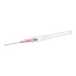 Peripheral IV Catheter TrueSafe™ BC 20 Gauge 1 Inch Polyurethane Straight Hub Blood Control Push Button Safety - BeHope