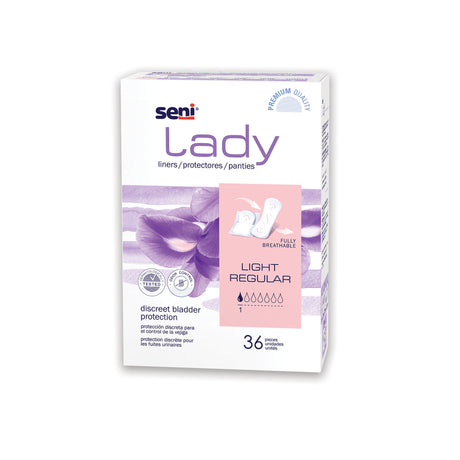 Bladder Control Pad Seni® Lady Light Ultra-Thin Discreet Protection - BeHope