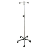 IV Stand Floor Stand 2 Hooks 5 Legs with Casters - BeHope