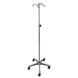 Iv Stand 2 Hooks 4 Legs With Casters - Behope