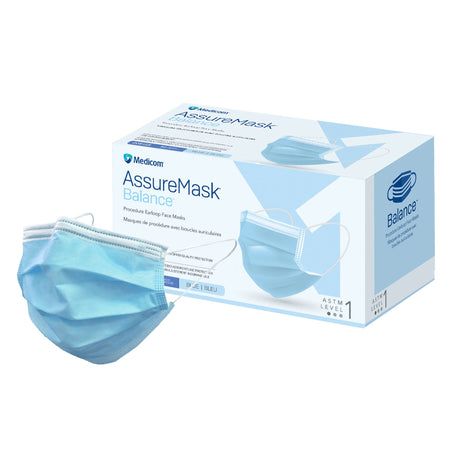 Procedure Mask AssureMask Balance™ ASTM Level 1 Earloops One Size Fits Most - BeHope