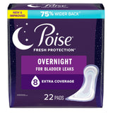Bladder Control Pad Poise® Fresh Protection™ Overnight 5.3 Inch Length Heavy Absorbency Sodium Polyacrylate Core One Size Fits Most - BeHope