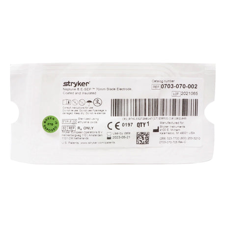 Blade Electrode Neptune® E-SEP™ Coated Stainless Steel Sterile Straight Blade Tip Disposable - BeHope
