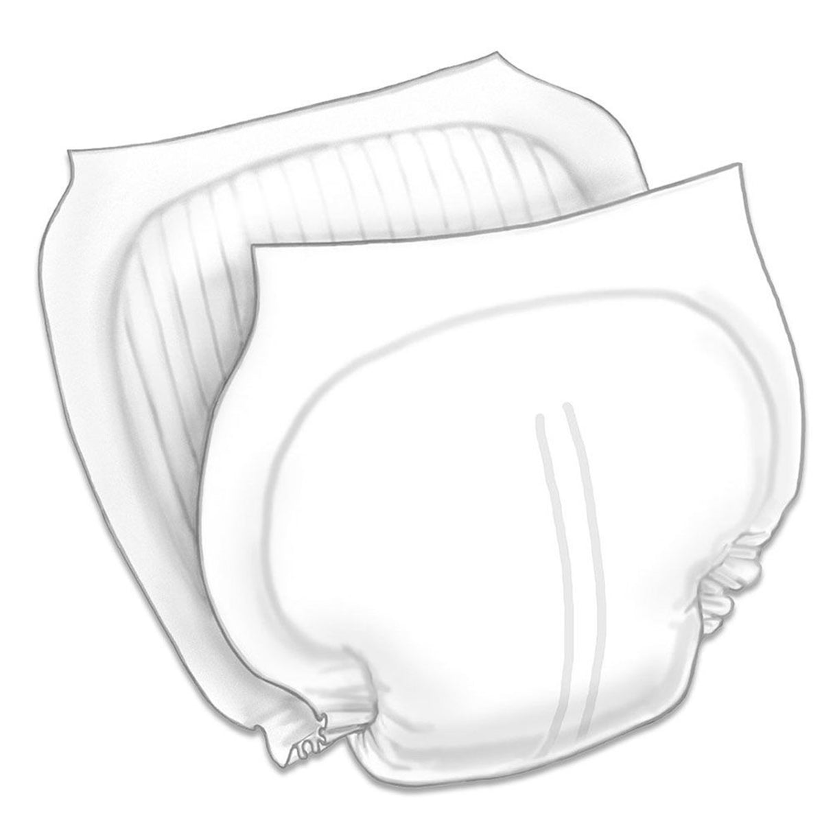Incontinence Liner Wings™ Discreet Stay-Dry Adhesive Strip - BeHope