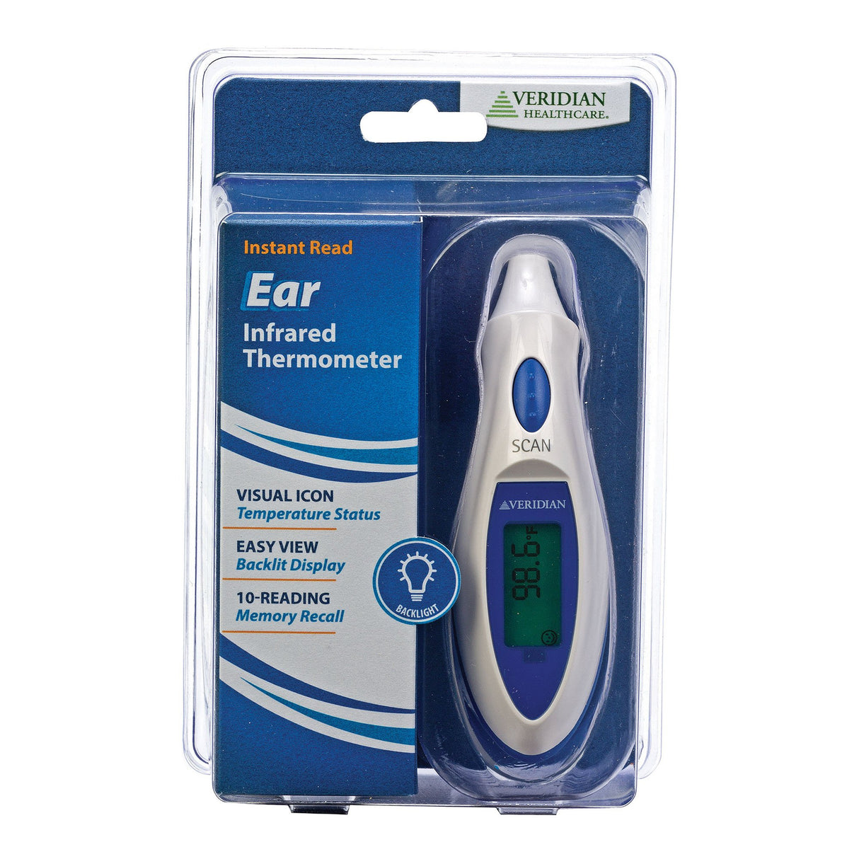 Tympanic Ear Thermometer Veridian Ear Probe Handheld - BeHope
