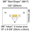 Orthopedic Drape 3M™ Steri-Drape™ Isolation Drape with Incise and Pouch 125 W X 83 L Inch Sterile - BeHope