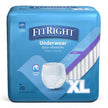 Absorbent Underwear FitRight® Super Pull On with Tear Away Seams Adult X-Large Unisex Disposable Heavy Absorbency - BeHope