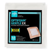 Foam Dressing Optifoam® Gentle Ex With Border Waterproof Backing Silicone Face And Border Square Sterile