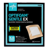 Foam Dressing Optifoam® Gentle Ex With Border Waterproof Backing Silicone Face And Border Square Sterile