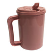 22 oz. Plastic Insulated Drinking Mug Mauve Reusable - BeHope