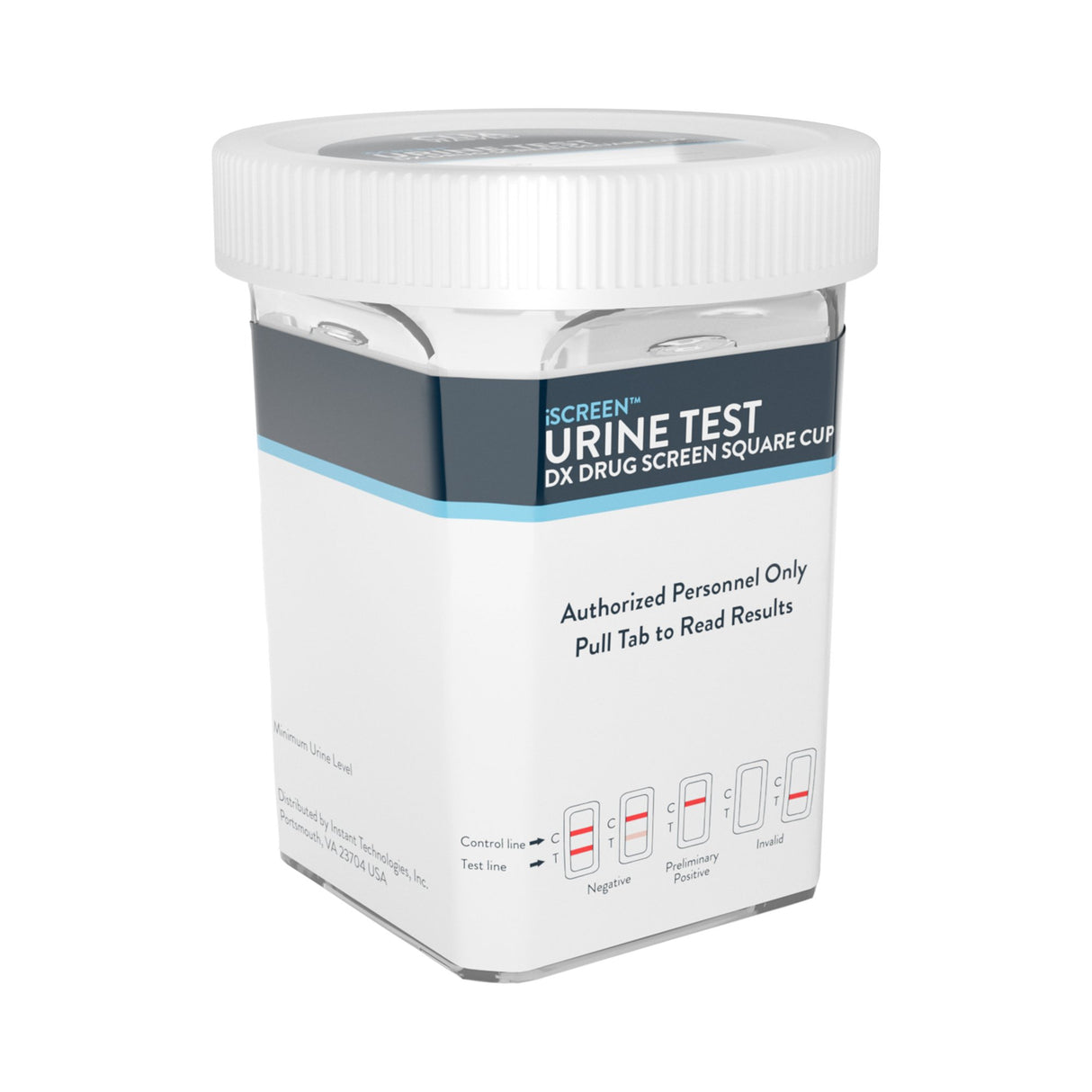 Drugs of Abuse Test Kit iScreen® DX AMP, BAR, BZO, BUP, COC, mAMP/MET, MDMA, MTD, MOP(OPI300), OXY, PCP, TCA, (CR, SG, PH) 25 Tests CLIA Waived - BeHope