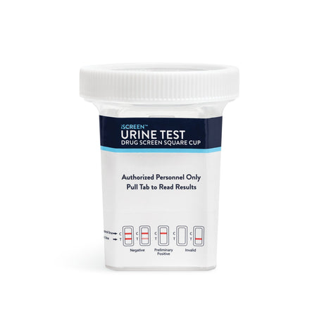 Drugs of Abuse Test Kit iScreen® DX AMP500, BAR, BUP, BZO, COC150, MOP/OPI300, mAMP/MET500, MDMA, OXY, PCP, PPX, THC, TCA, (CR, NI,OX, pH, SG) 25 Tests CLIA Waived - BeHope
