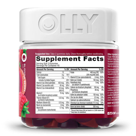 Olly® Women's Multivitamin Gummies with Folic Acid - BeHope