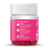 Dietary Supplement OLLY® Undeniable Beauty® Biotin / Vitamin C / Vitamin E / Keratin 2,500 mcg - 15 mg - 7.5 mg - 50 mg Strength Gummy 60 per Bottle Grapefruit Glam Flavor - BeHope